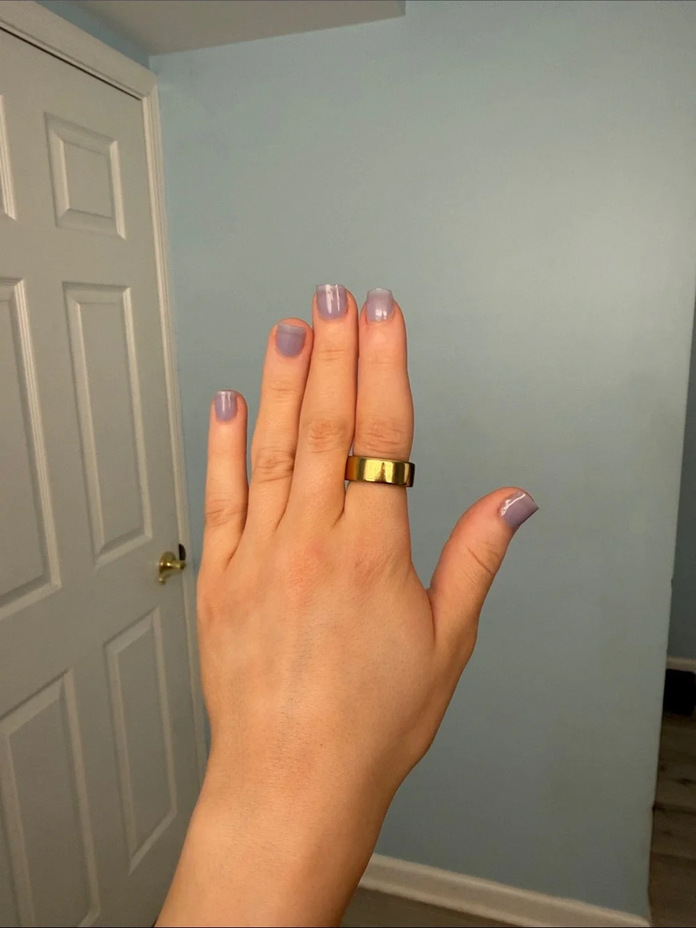 Oura ring, gold, size 7